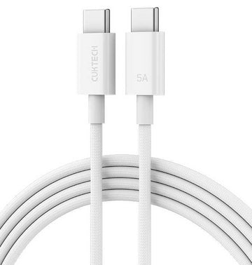 CUKTECH 240W MAX Charging Cable | Super Fast PD3.1 | 2m Braided & Tangle-Free | For Laptop & Phone