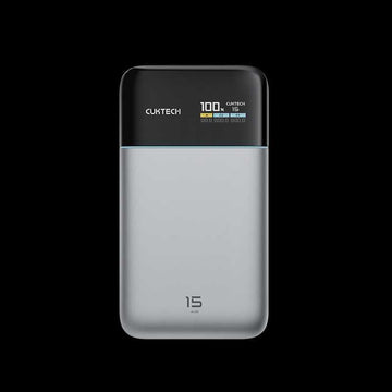 CUKTECH 15 Air The Ultra-Thin Power Bank with a SMART Screen. 15000mAh & 100W Fast Charge