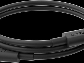 CUKTECH 240W MAX USB-C Fast Charge Cable | 20K Bend Lifespan | 0.5m/1.5m Length, Black