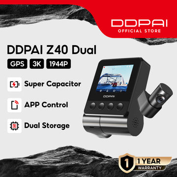 DDPAI Z40 Dash Cam 3K Dual Camera 1944p HD GPS Car Dashcam 140° 24 Hours Parking Monitor Dashcam